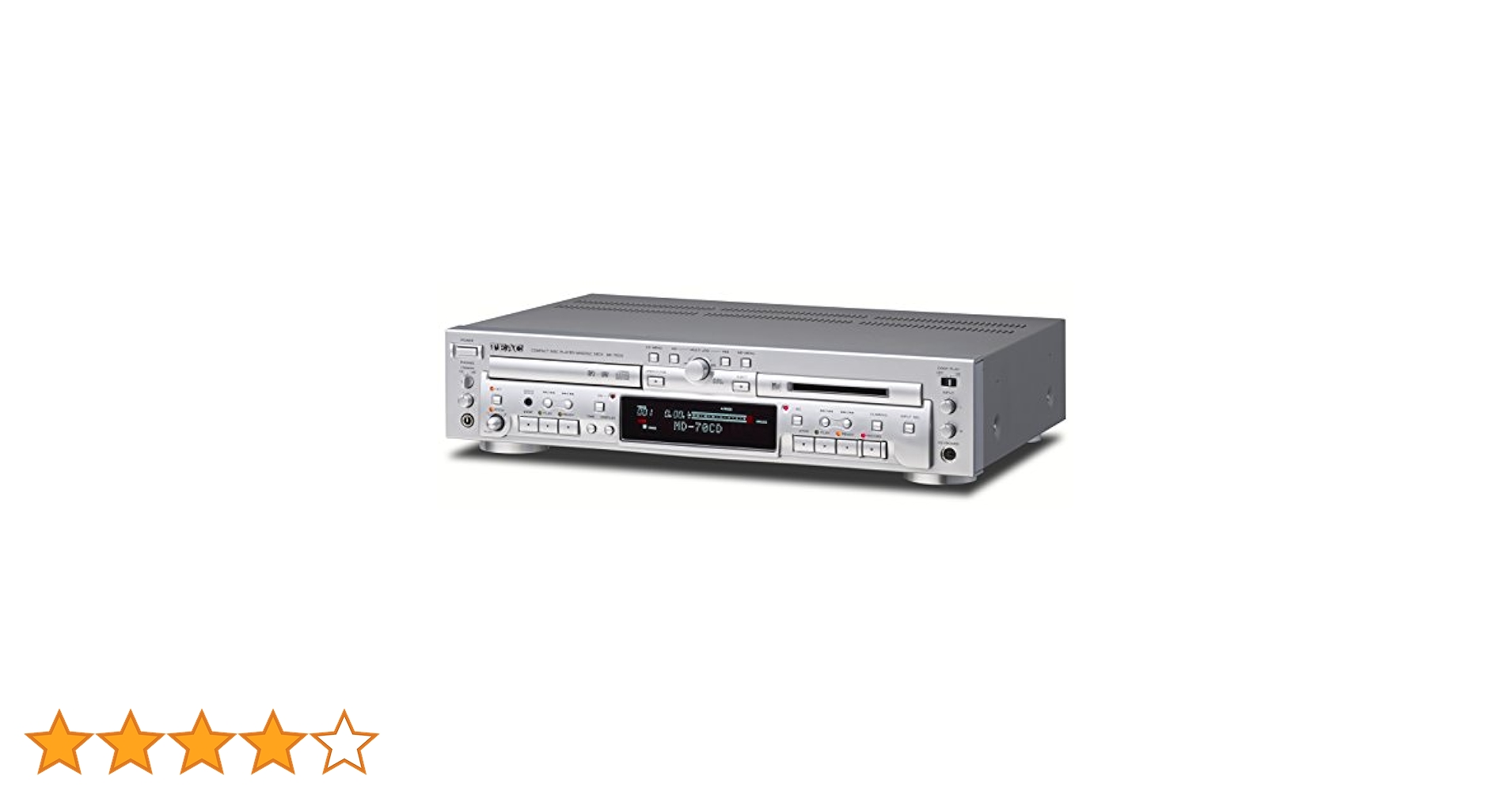 Amazon.co.jp: TEAC CDプレーヤー/MDレコーダー シルバー MD